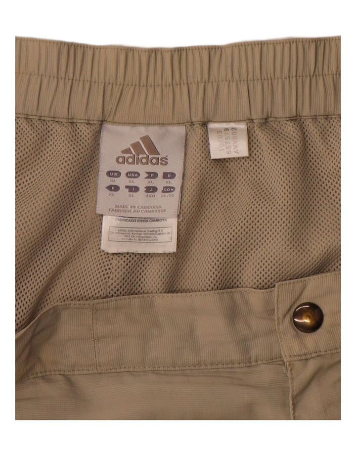 Adidas Herren Cargo Shorts XL W38 Beige Polyamid