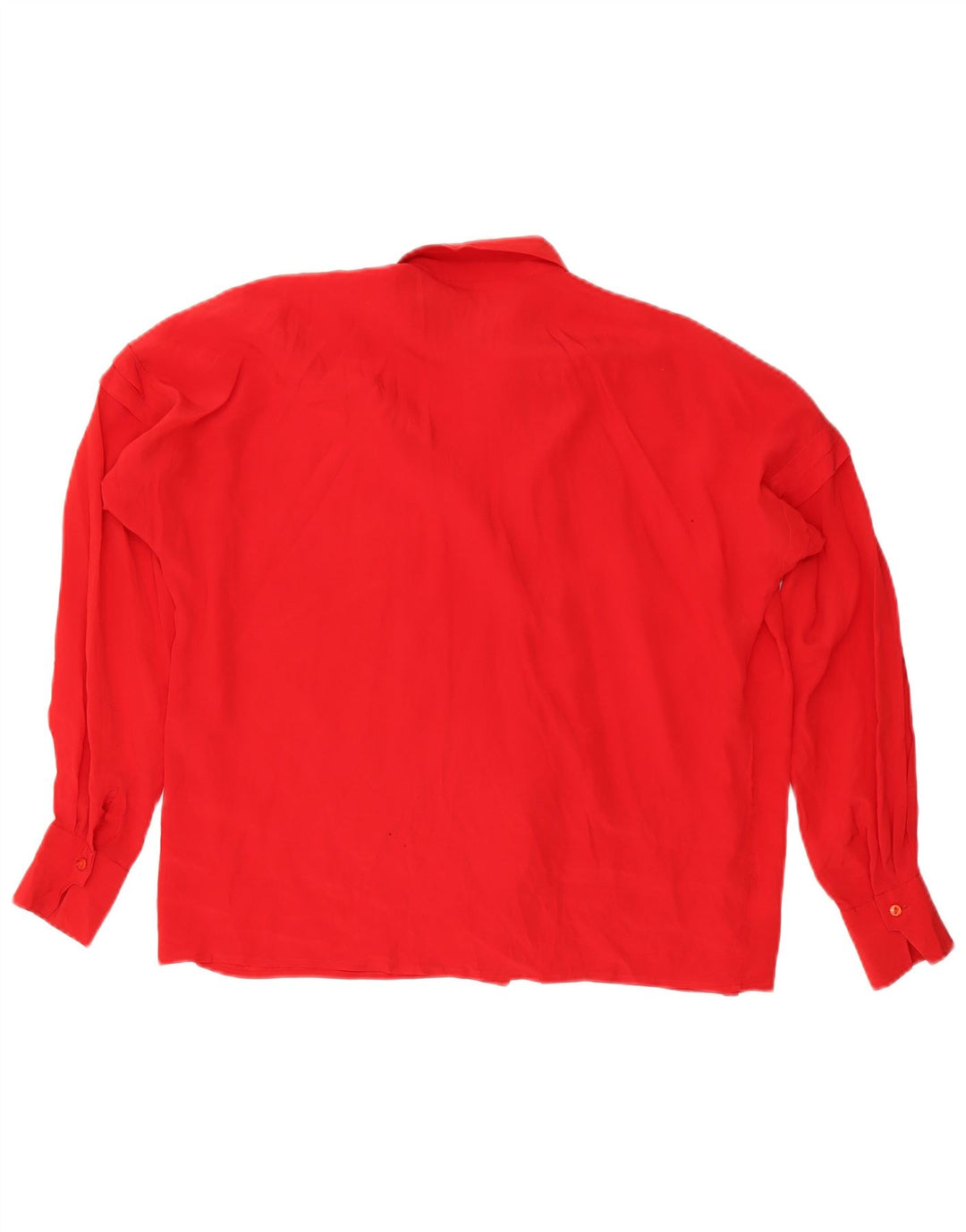 Vintage Damen Hemdbluse IT 46 Groß Rot