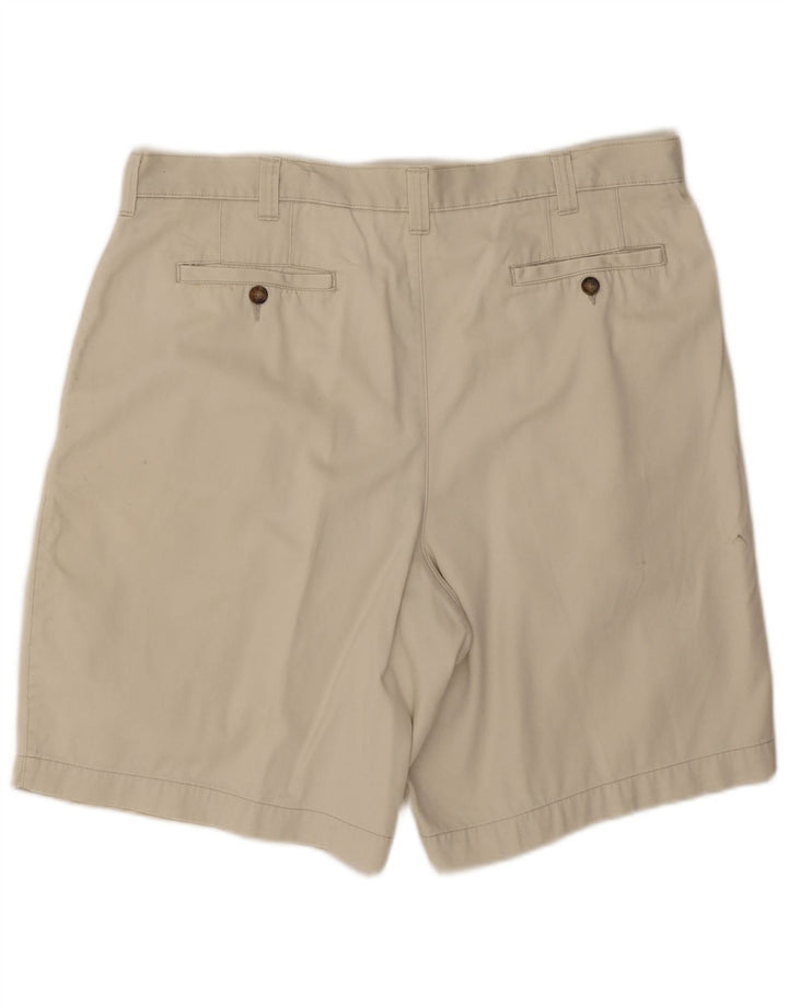 Marks & Spencer Herren Pegged Chino Shorts W38 XL Beige Baumwolle