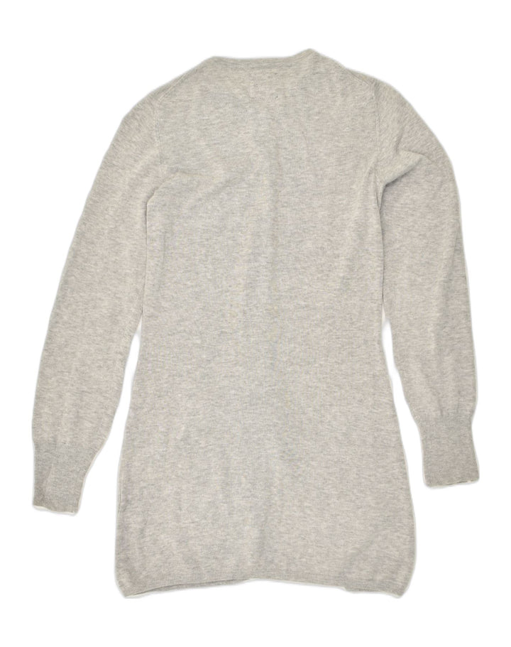 SUN68 Womens Longline Cardigan Sweater UK 12  Medium Grey Cotton | Vintage Sun68 | Thrift | Second-Hand Sun68 | Used Clothing | Messina Hembry 