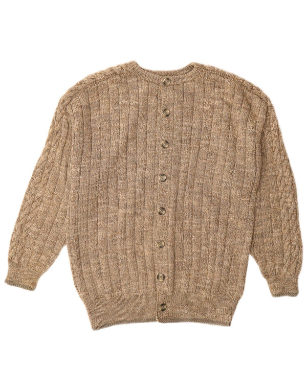 Vintage Herren Cardigan Pullover Medium Beige