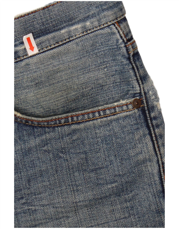Tommy Hilfiger Herren Distressed Straight Straight Jeans W32 L35 Blau