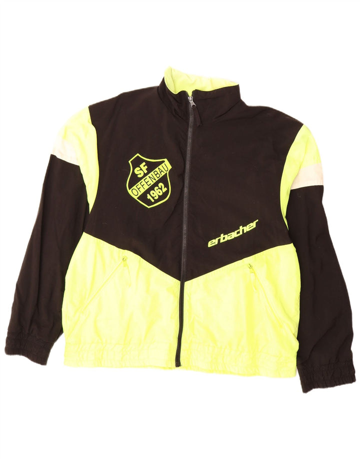 ERBACHER Herren-Regenjacke mit Grafik, UK 40, Größe L, Schwarz, Colourblock-Polyamid