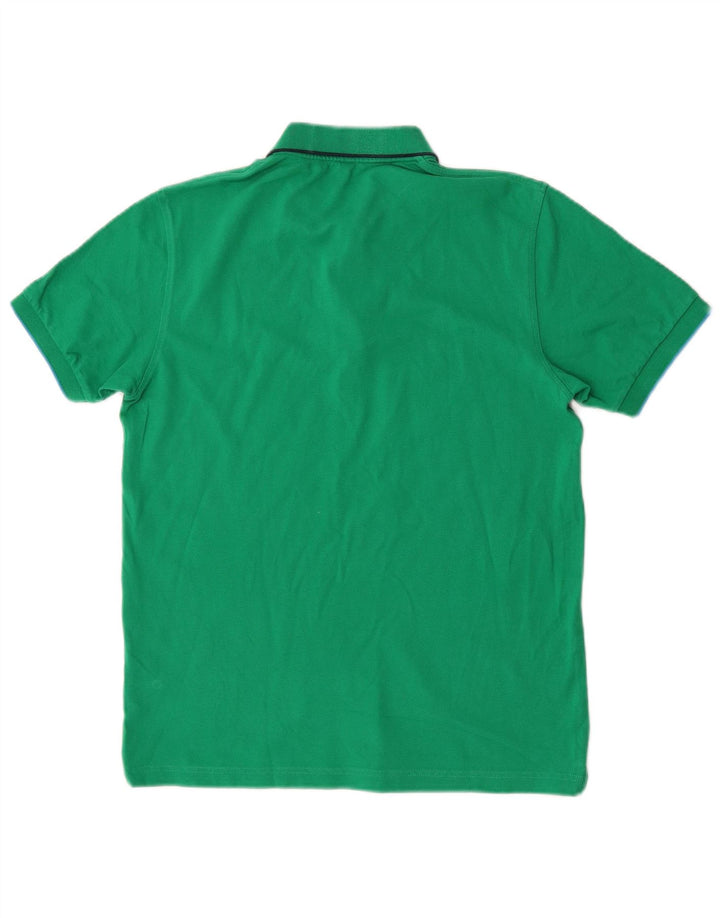 Sun68 Herren-Poloshirt aus mittelgrüner Baumwolle