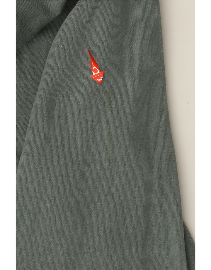 DIESEL Damen Graphic Hoodie Pullover UK 20 2XL Grüne Colourblock-Baumwolle