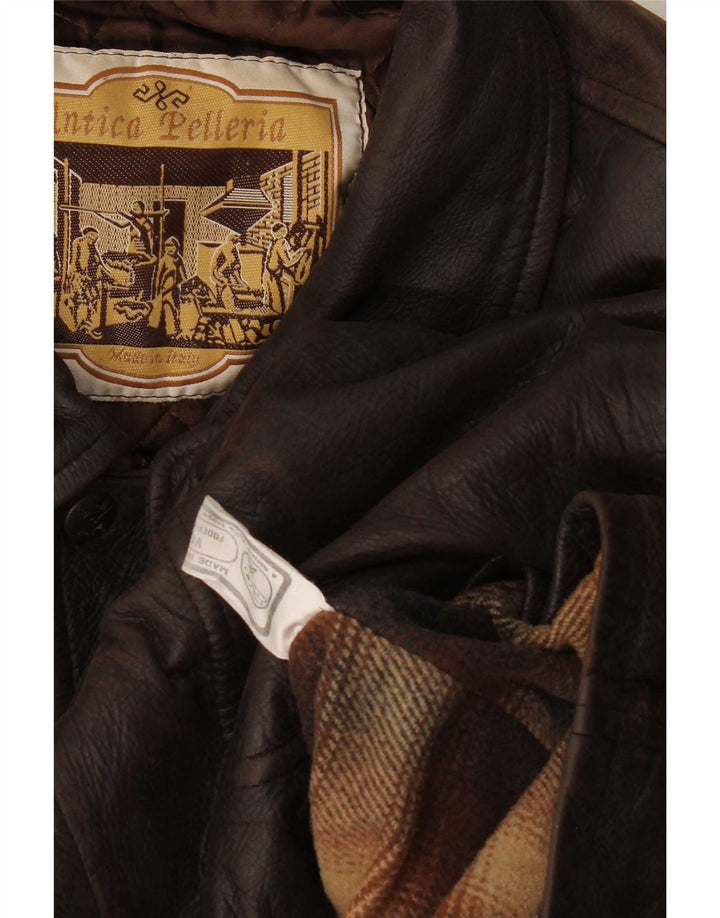 Vintage Herren Lederjacke UK 42 XL Braun