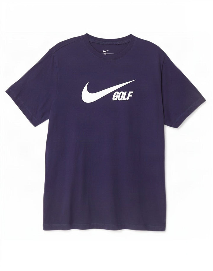 Nike Herren-T-Shirt mit Grafik, groß, marineblau, Baumwolle