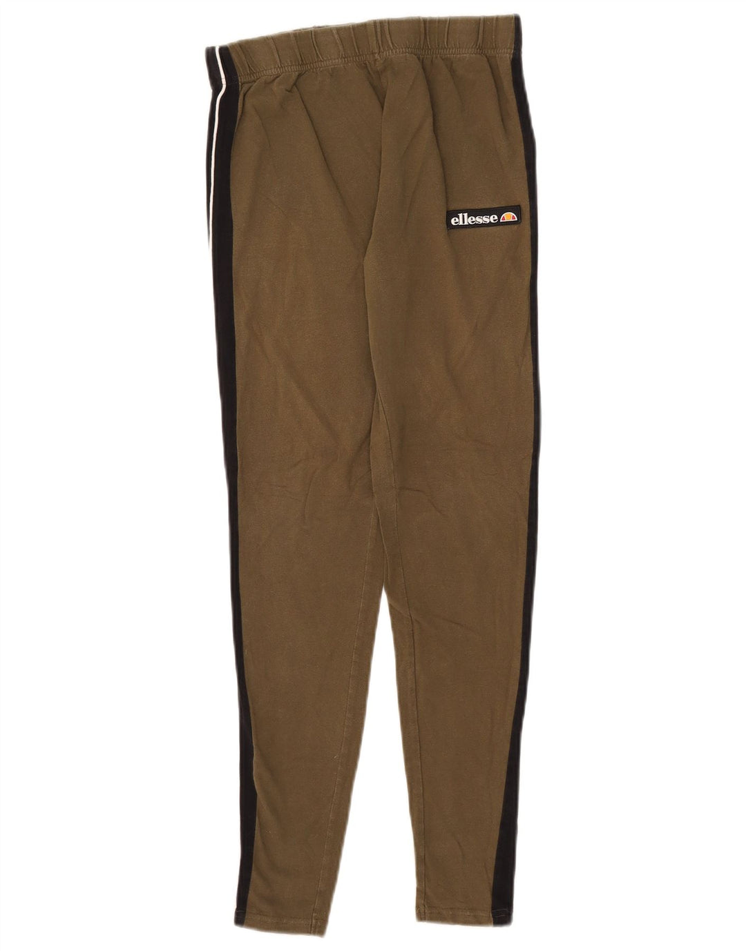 Ellesse Damen Leggings UK 12 Medium Khaki Colourblock Baumwolle