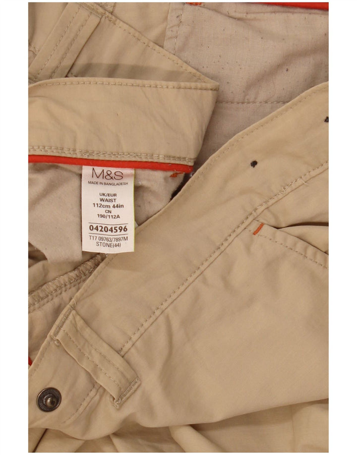 Marks & Spencer Herren Cargoshorts W44 2XL Beige Baumwolle