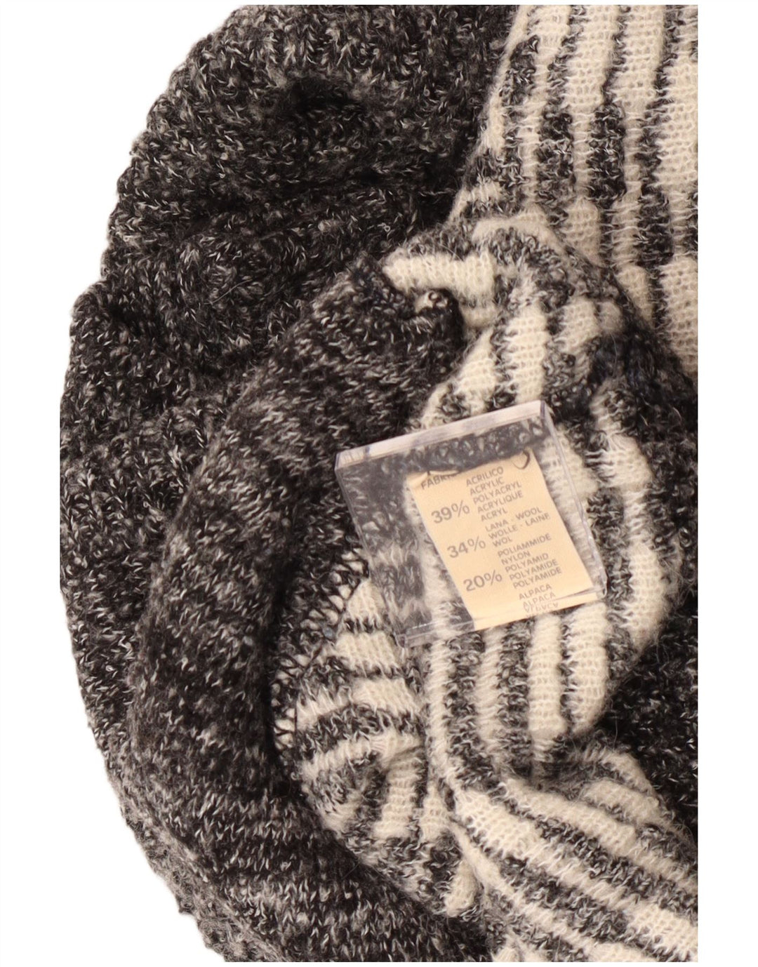 Vintage Herren Cardigan Pullover XL Grau Geometrisch Acryl