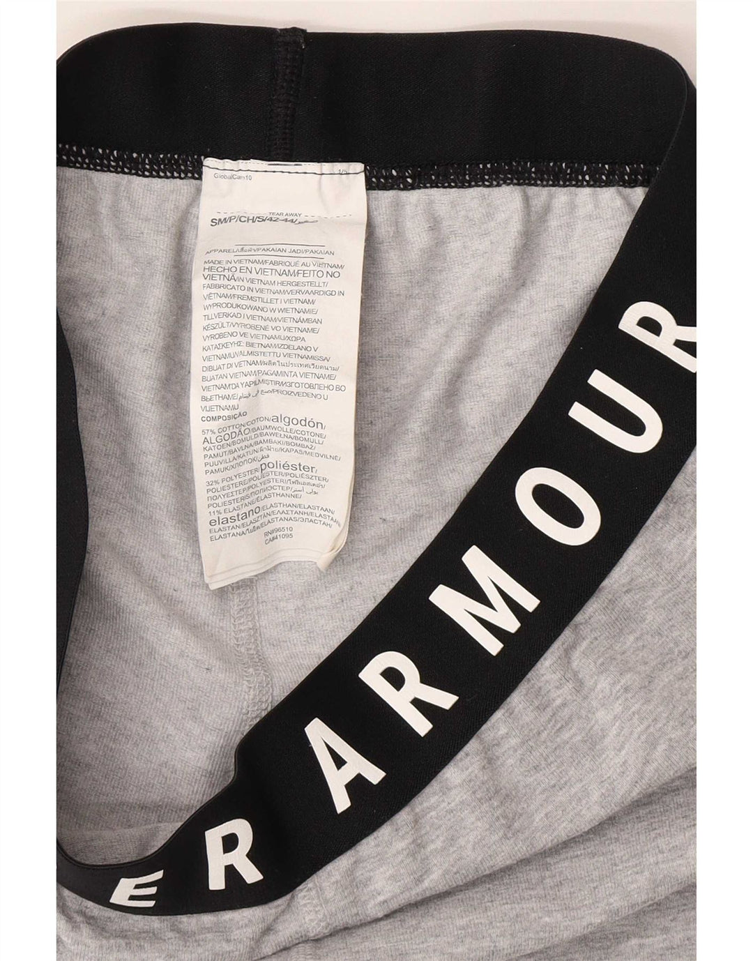 Under Armour Damen-Capri-Leggings mit Grafik, UK 8, Größe S, Grau, Farbblock