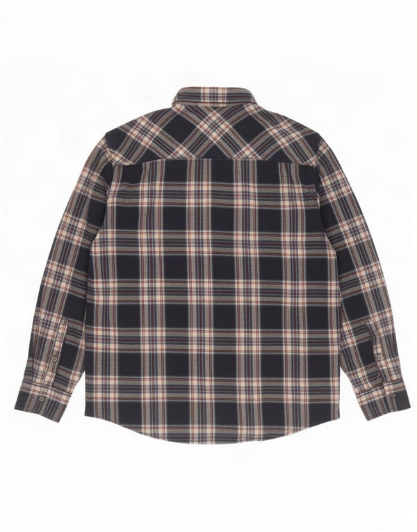 Mistral Herren-Flanellhemd 2XL, marineblau, kariert, Baumwolle