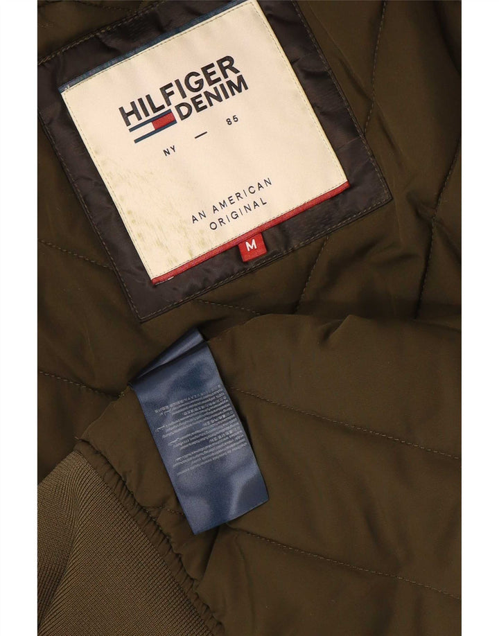 Tommy Hilfiger Herren Bomberjacke UK 38 Medium Khaki Polyester