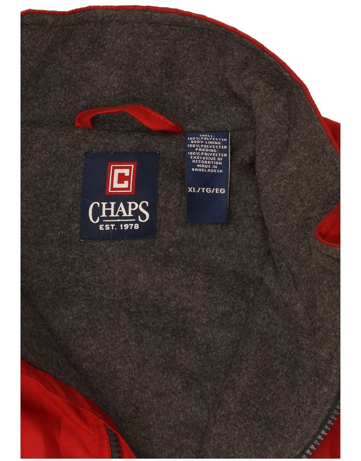 CHAPS Mens Gilet UK 42 XL Red Polyester