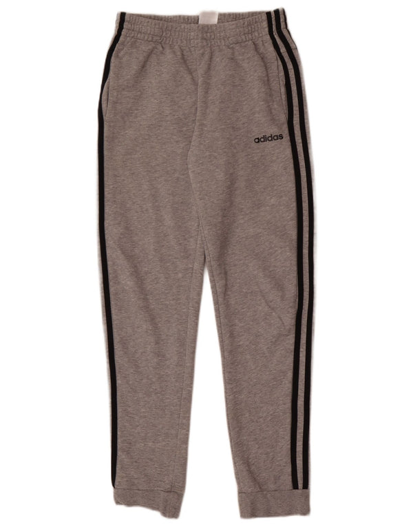 Adidas Jungen-Trainingshose, Jogginghose, 13–14 Jahre, grau gefleckte Baumwolle