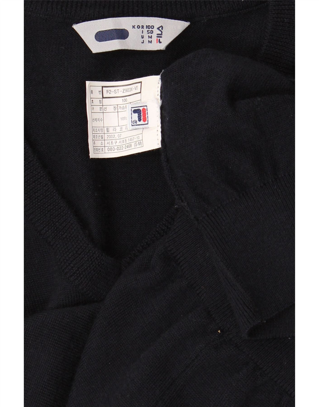FILA Herren Weste Tank Top IT 50 Medium Marineblau
