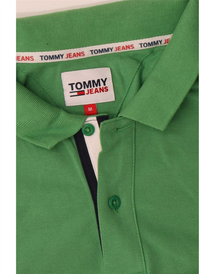 Tommy Hilfiger Herren-Poloshirt aus mittelgrüner Baumwolle