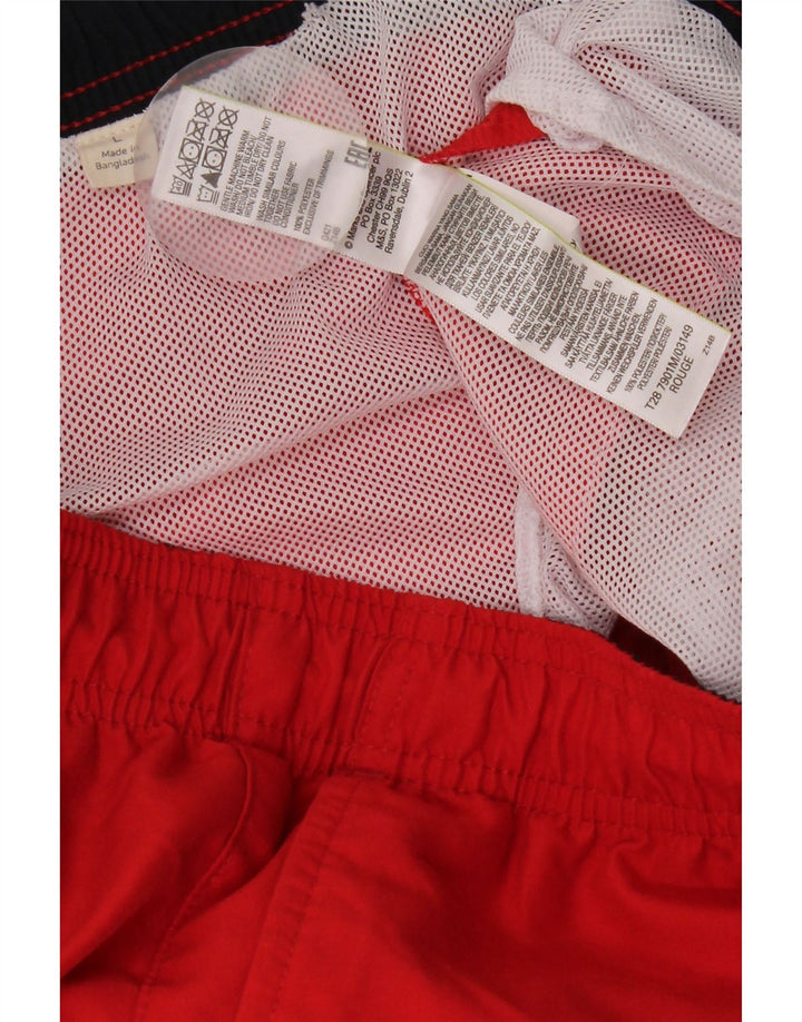 Marks & Spencer Herren-Badeshorts, groß, rot, Polyester