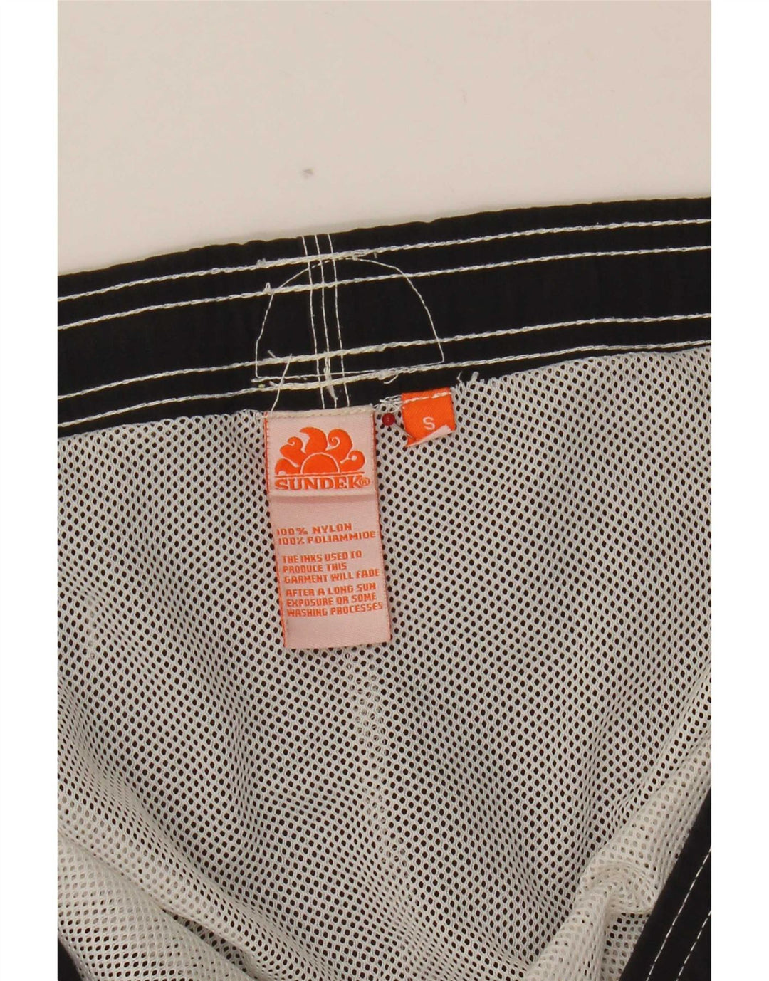 Sundek Herren-Badeshorts, klein, graues Nylon