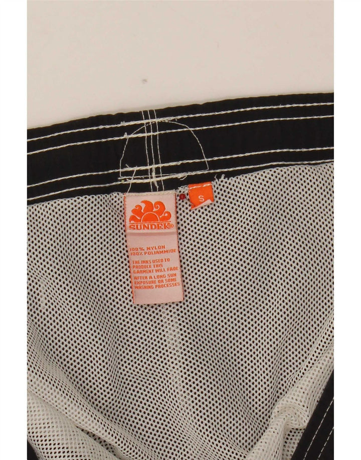 Sundek Herren-Badeshorts, klein, graues Nylon