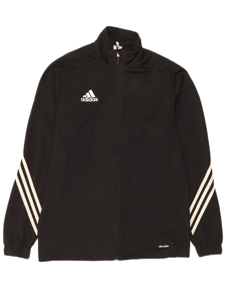 Adidas Herren Climalite Trainingsanzug Top Jacke Medium Schwarz Polyester