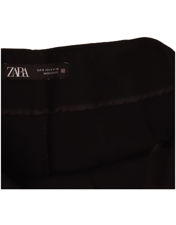 Zara Damen-Freizeitshorts, Größe S, W26, Schwarz, Polyester