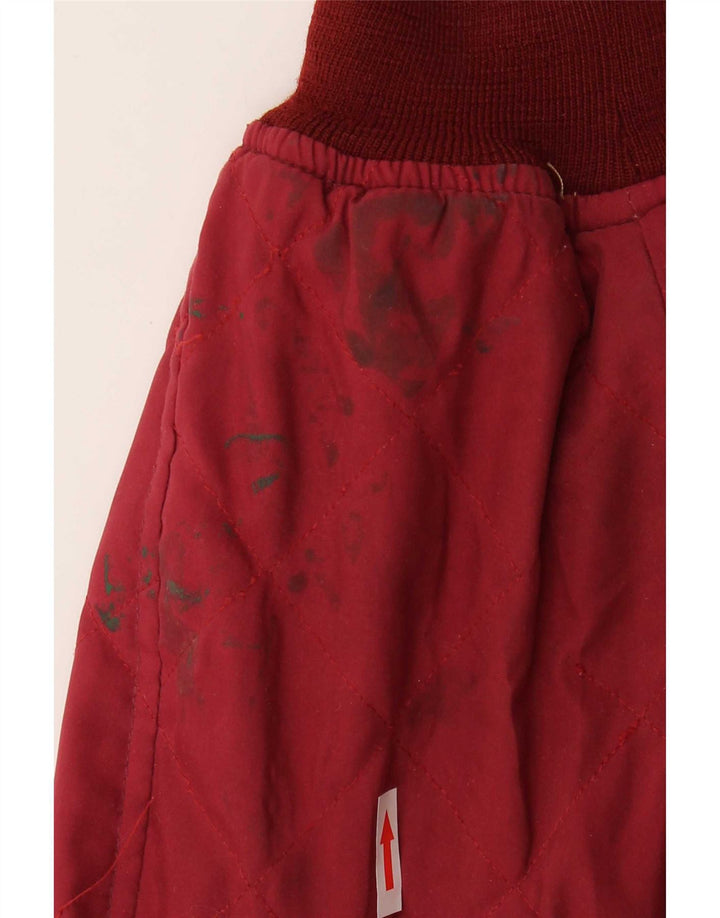 Casucci Herren-Bomberjacke mit lockerer Passform, UK 36, klein, rotes Farbblock-Polyester