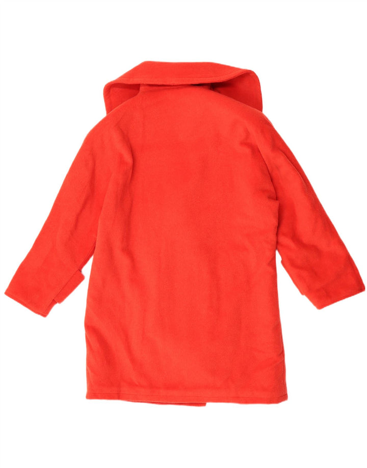 Vintage Damen Übergroßer Doppelbrustmantel UK 16 Groß Rot