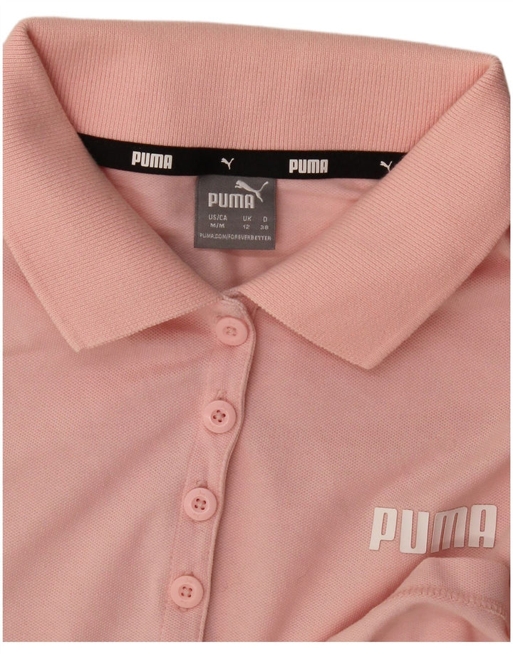 Puma Damen Poloshirt UK 12 Mittelrosa
