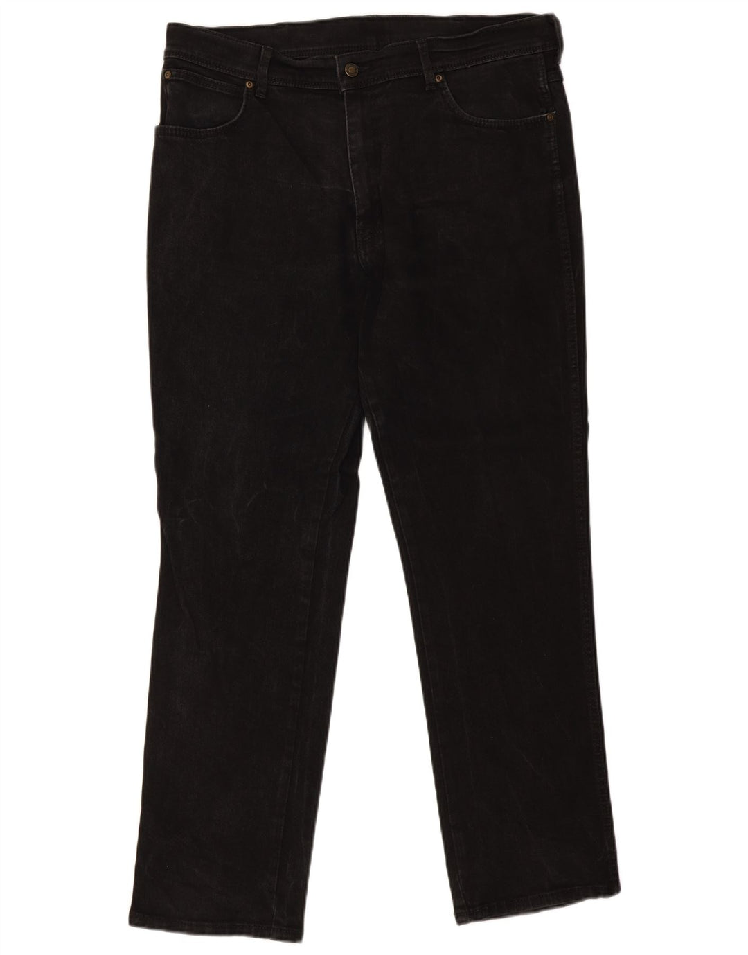 Wrangler Herren-Jeans mit normaler Passform, gerade Passform, W38, L32, schwarze Baumwolle