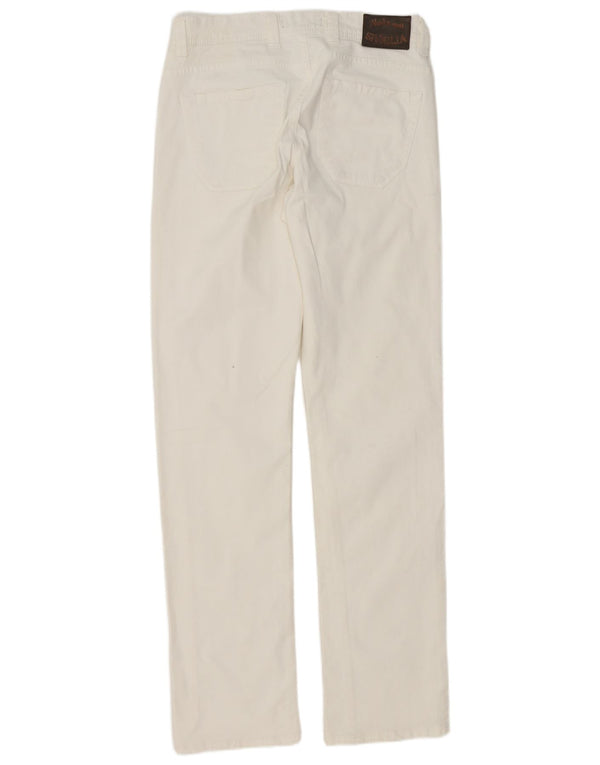 SIVIGLIA Gerade Freizeithose für Damen, W31, L34, weiße Baumwolle