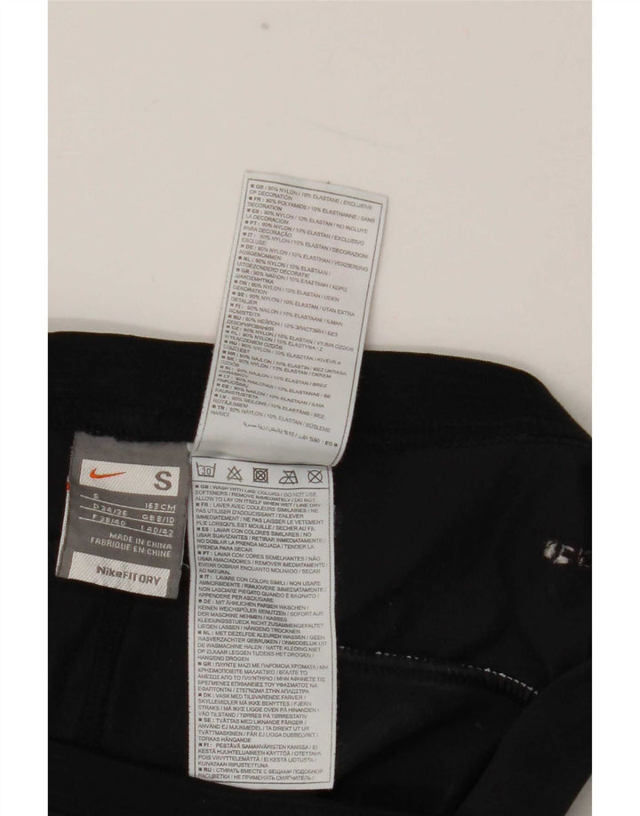 Nike Damen Capri-Leggings UK 8/10 Small Schwarz Nylon