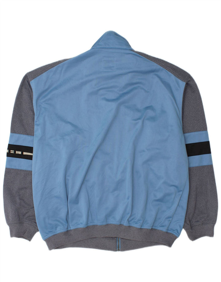 Think Pink Herren-Trainingsanzug-Oberteil, Jacke, Größe L, Blau, Farbblock