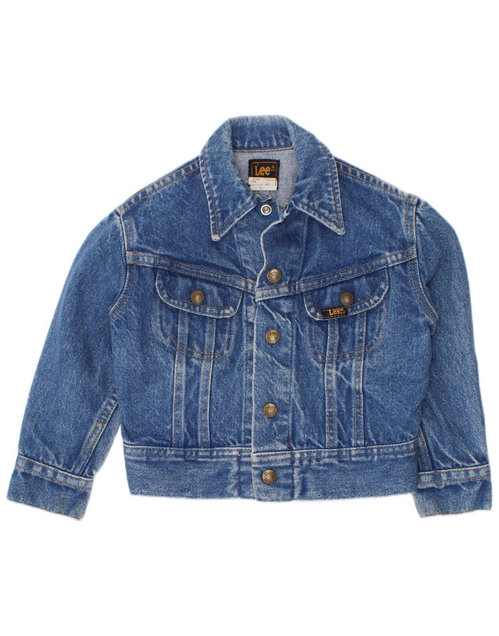 Lee Jeansjacke für Mädchen, 4–5 Jahre, groß, blaue Baumwolle