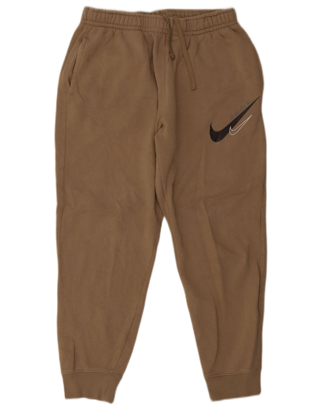 Nike Herren-Trainingshose mit Grafik, mittelbeigefarbene Baumwolle