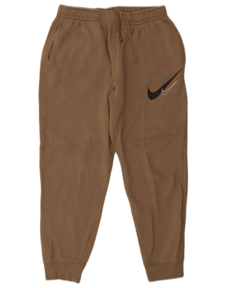 Nike Herren-Trainingshose mit Grafik, mittelbeigefarbene Baumwolle