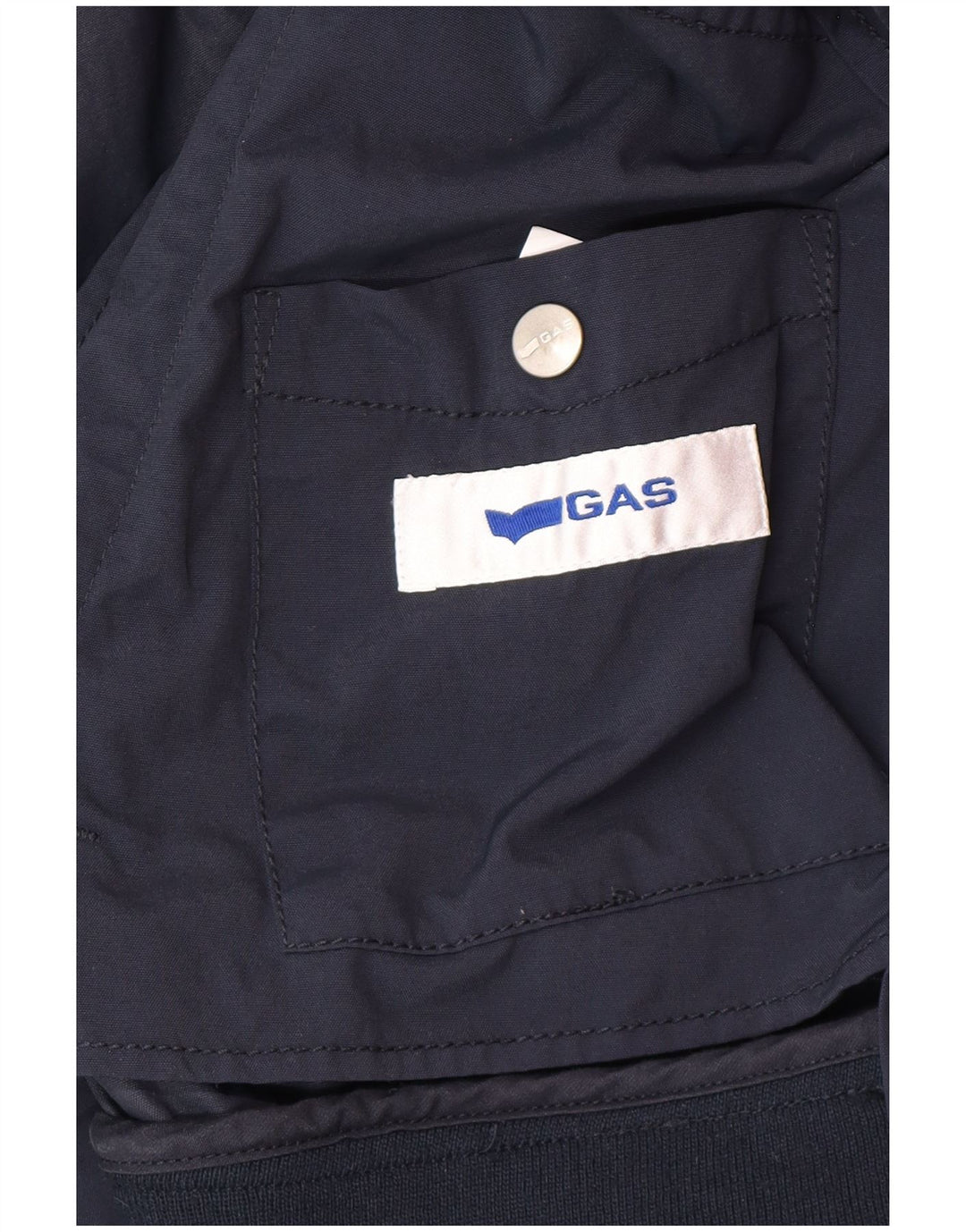 Gas Herren Bomberjacke UK 40 Large Marineblau Polyamid