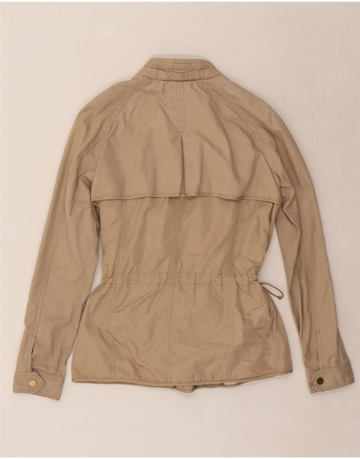 Zara Damen Utility-Jacke UK 10 Small Beige