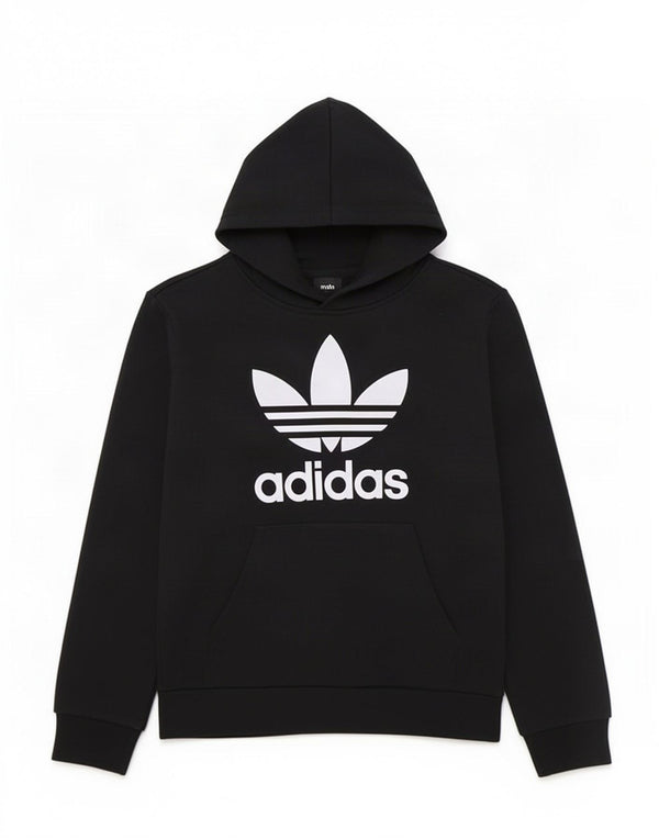 Adidas Jungen Graphic Hoodie Pullover 8–9 Jahre, schwarze Baumwolle