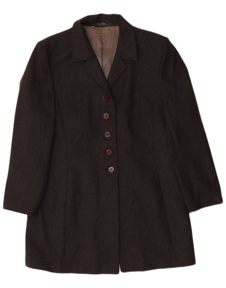 Marks & Spencer Damen-Blazerjacke mit 5 Knöpfen, UK 18, XL, graue Wolle