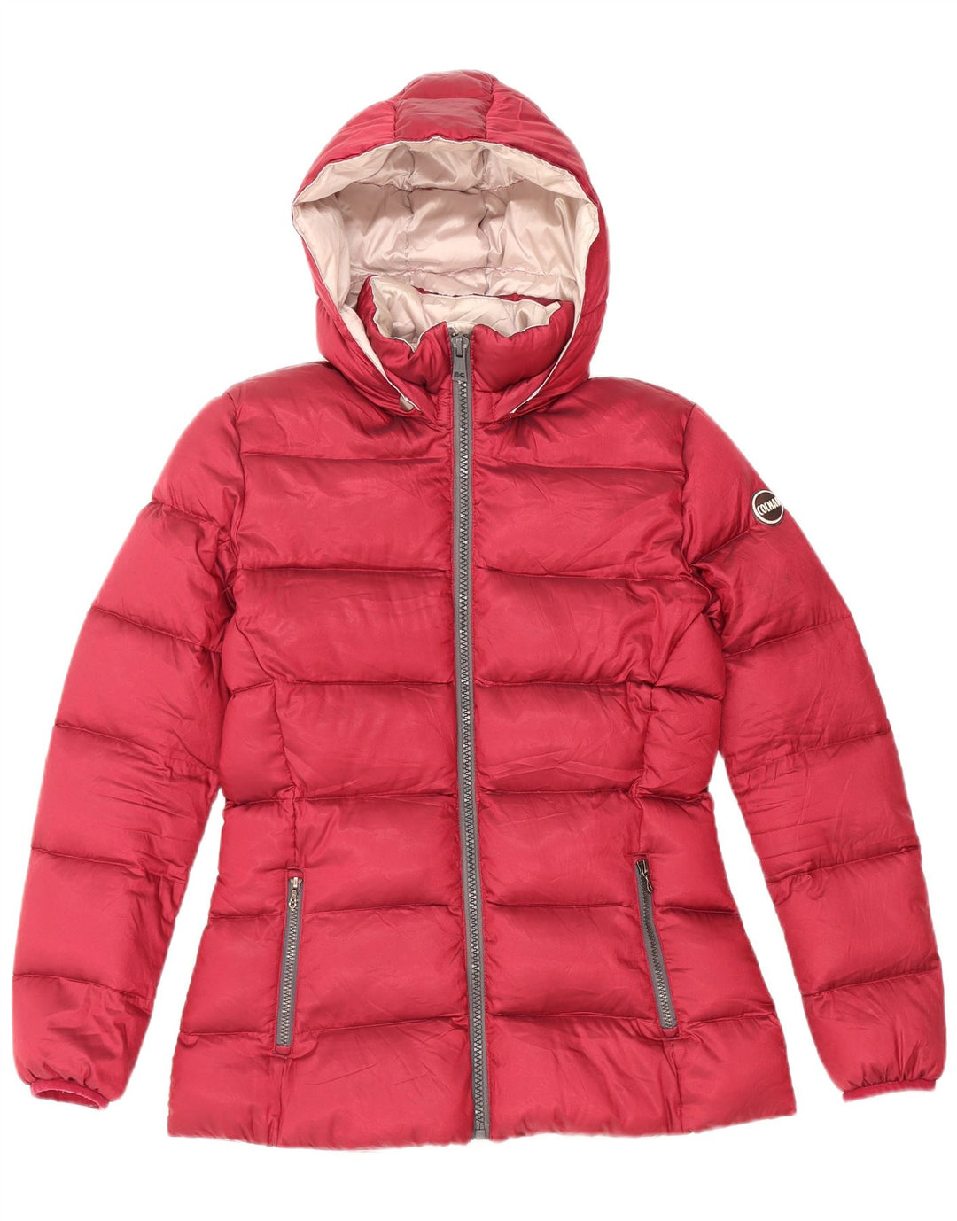 Colmar Damen Wattierte Jacke mit Kapuze IT 46 Large Rot Polyester