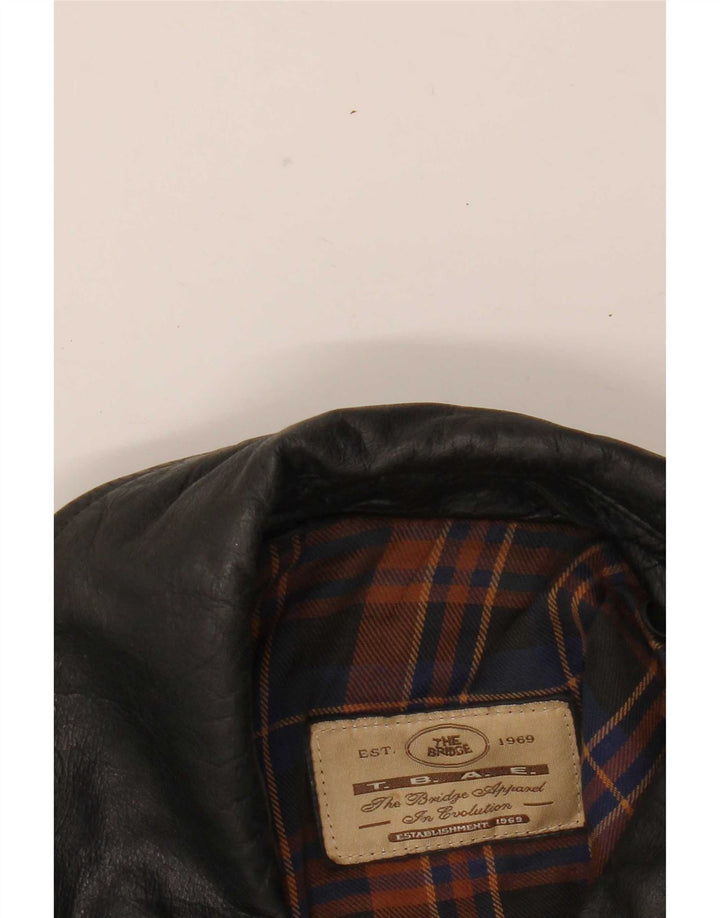 The Bridge Herren Lederjacke IT 50 Large Schwarz
