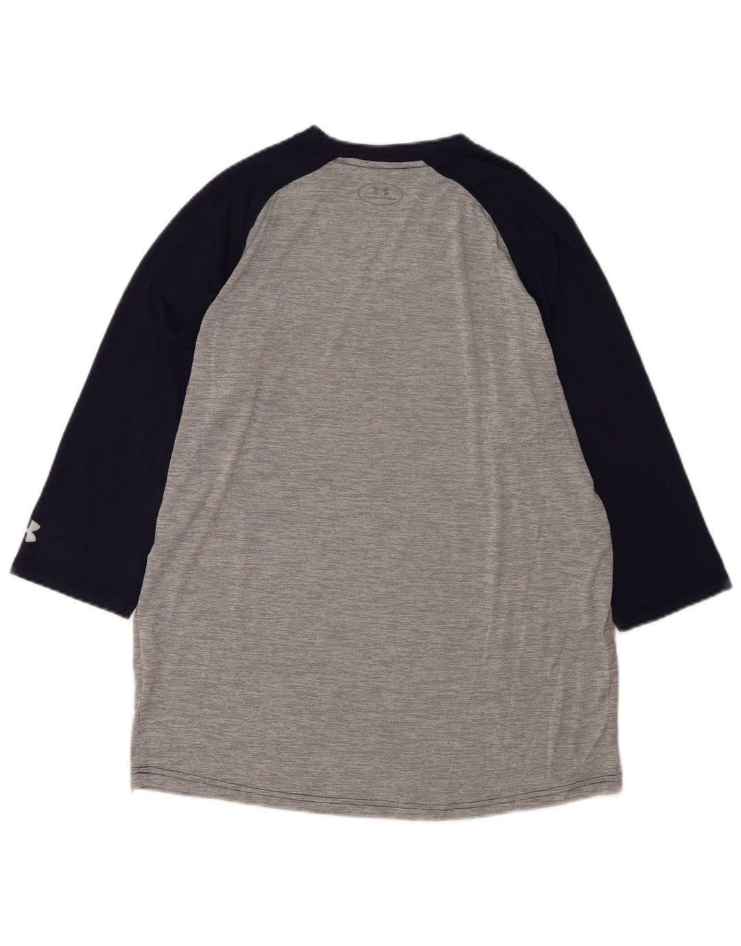 Under Armour Herren-Oberteil mit lockerer Passform, 3/4-Ärmel, großes graues Farbblock-Polyester