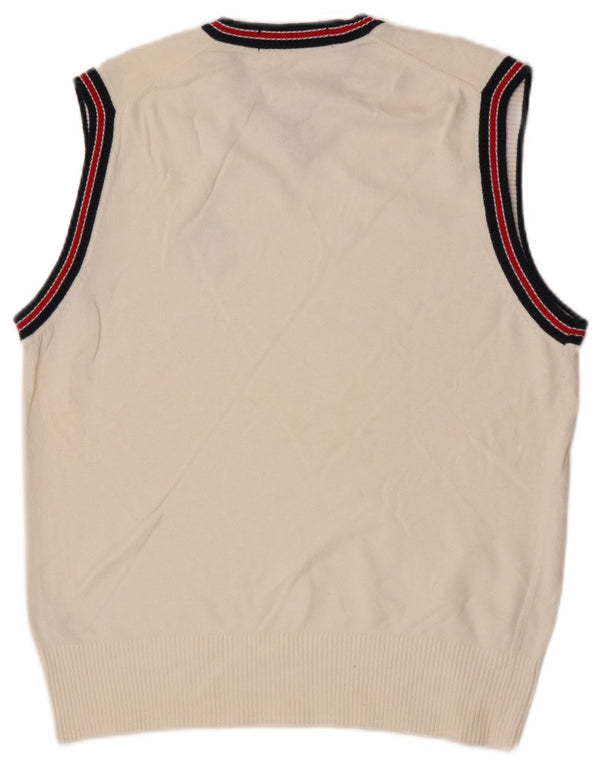 Fila Herren Weste Tank Top Small Weiße Baumwolle