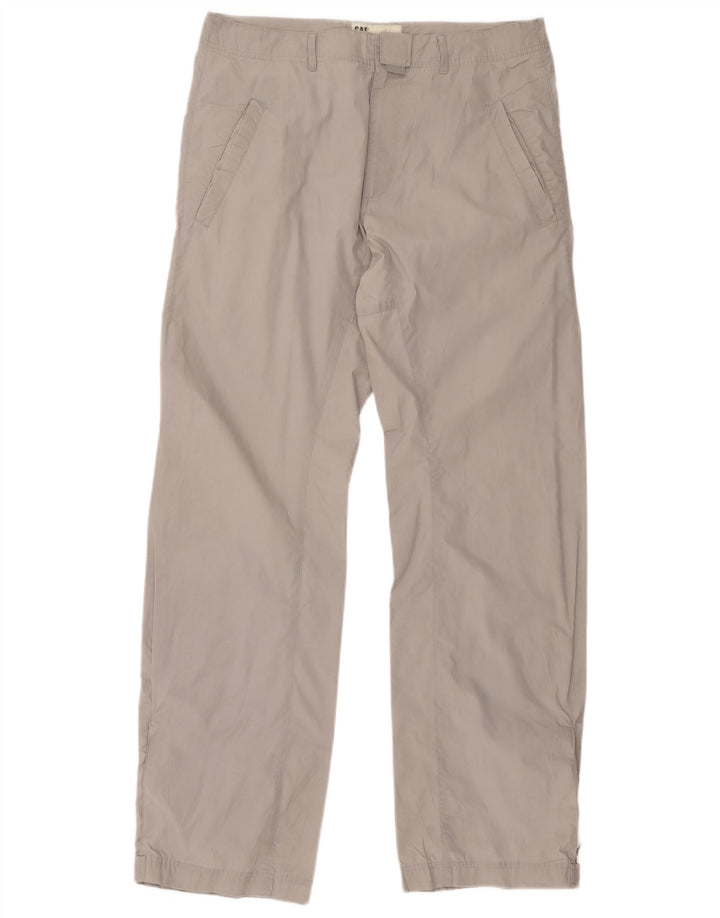 CAT Gerade Herren-Chinohose W32 L34 Graues Polyester