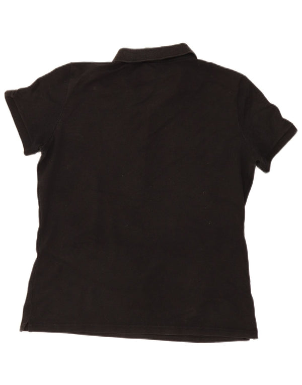 Lacoste Damen Poloshirt Größe 48 XL Schwarze Baumwolle