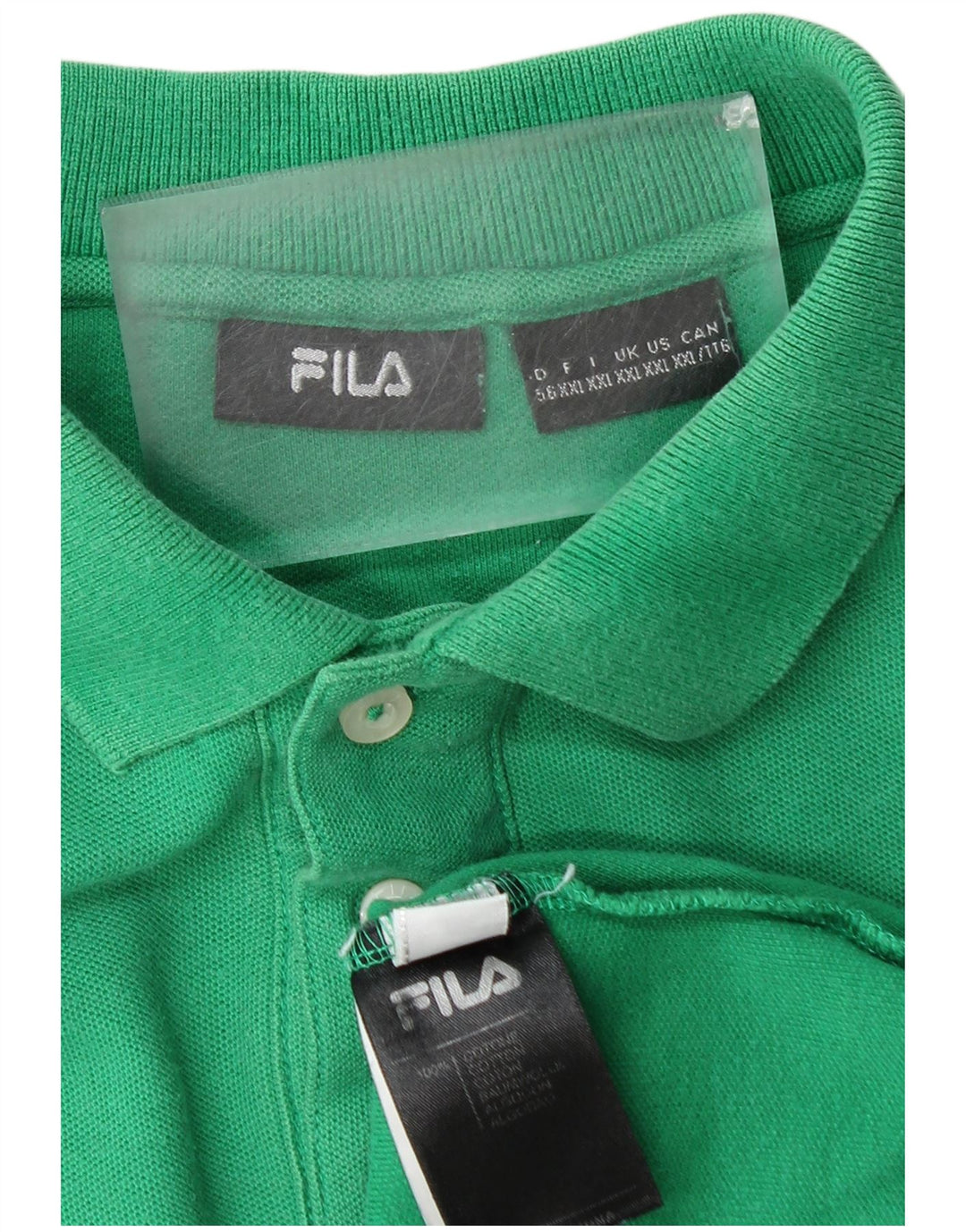 FILA Herren Poloshirt 2XL Grüne Baumwolle