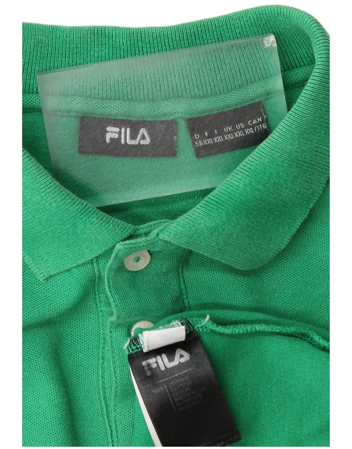 FILA Herren Poloshirt 2XL Grüne Baumwolle