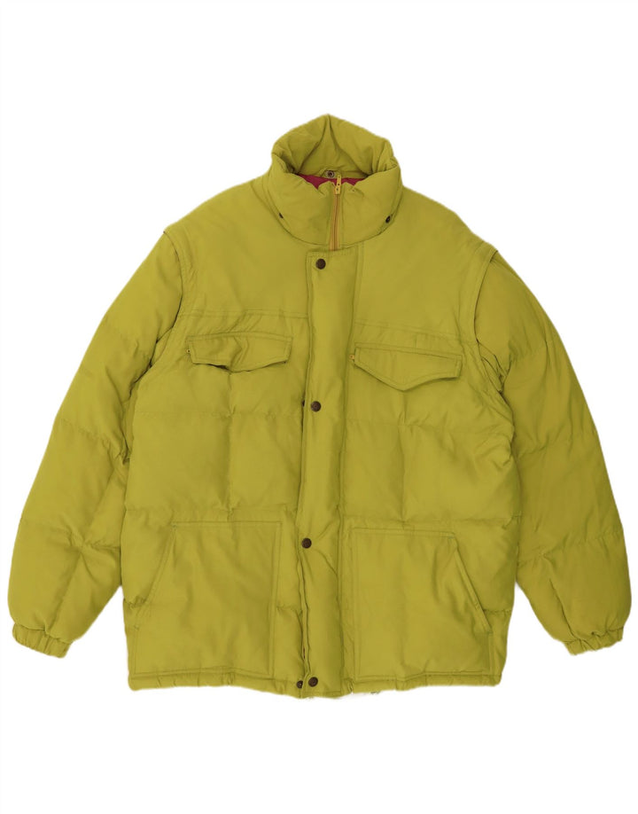 CLIPPER Wattierte Herrenjacke EU 48 Mittelgrünes Polyester