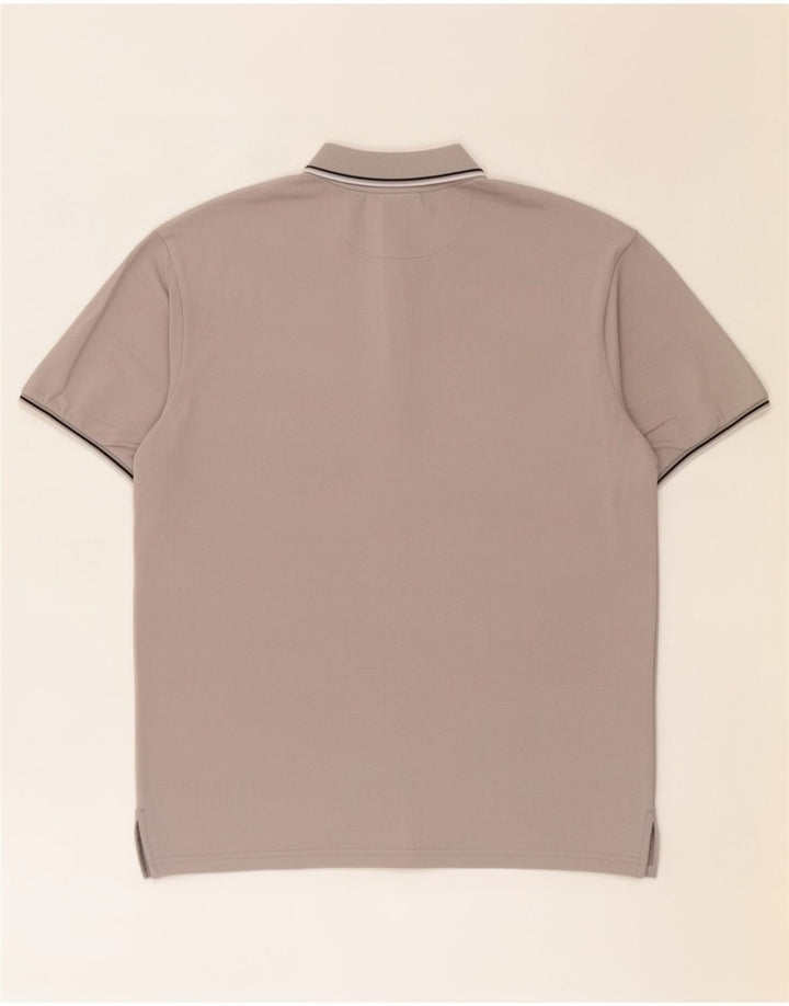 Champion Herren Poloshirt 3XL Grau gestreift
